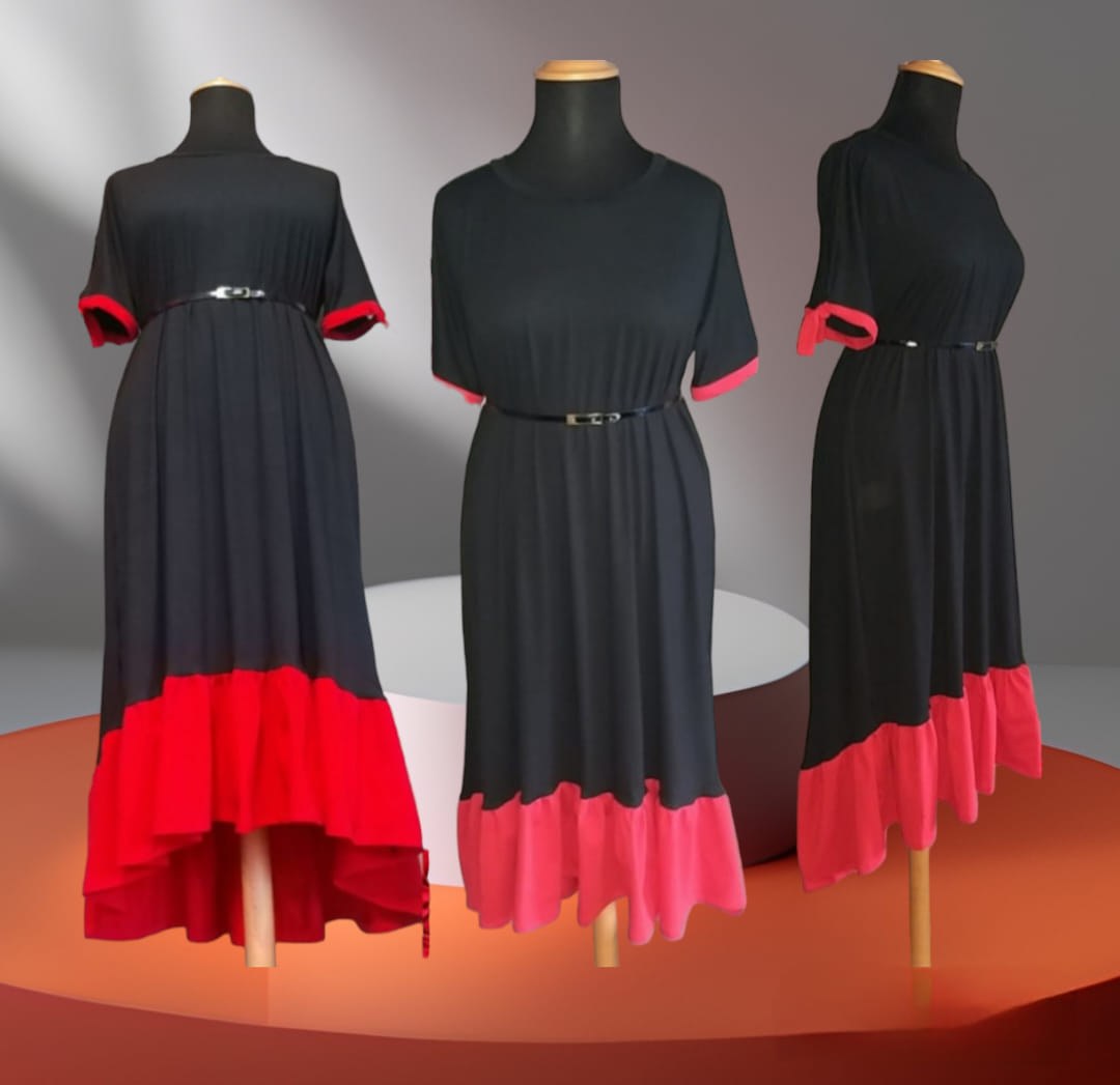 Crno-crvena haljina — tri prikaza